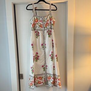 THML Floral Dress with Pink and Green Details